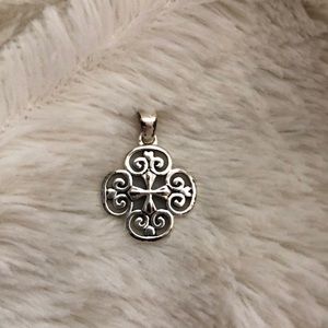 Double sided cross pendant